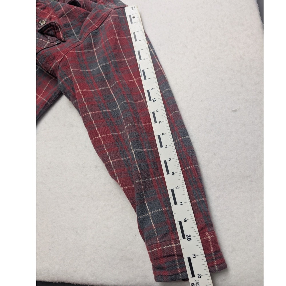 Stillwater Supply Co Flannel Shirt Mens XL Red Plaid Long Sleeve‎ Cotton - Picture 8 of 8